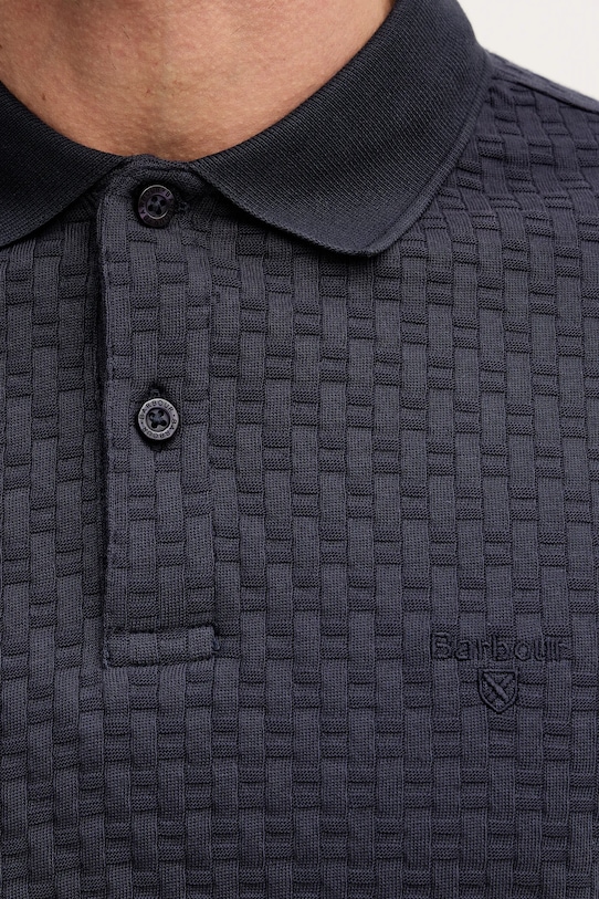 Barbour polo bawełniane Westerdale MML1522 granatowy