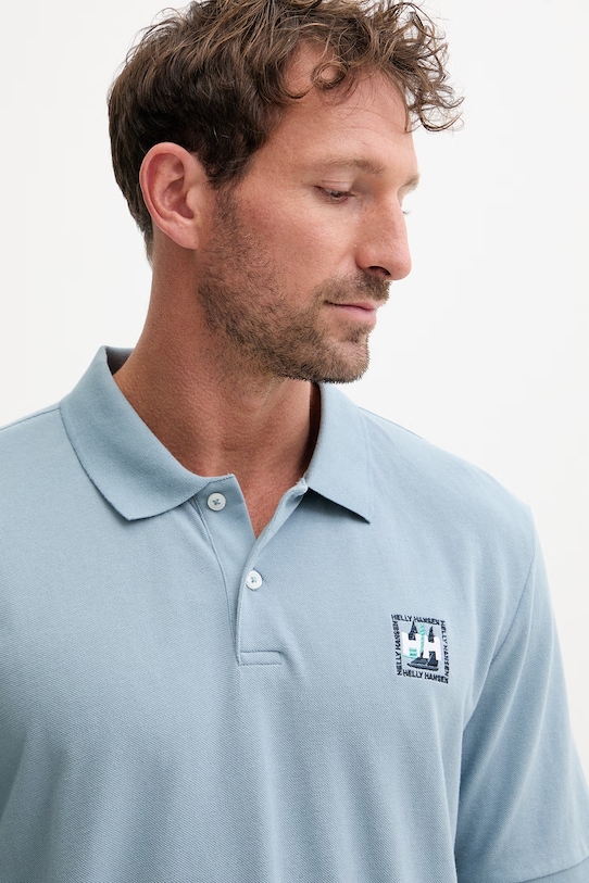 Helly Hansen polo męskie bawełniane MESSINA niebieski 54540