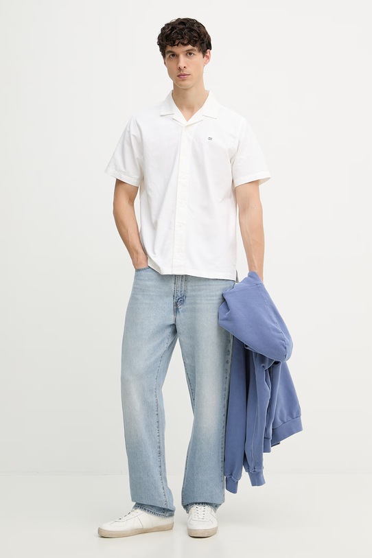 Helly Hansen koszula męska bawełniana SHORE 54550 beżowy SS26