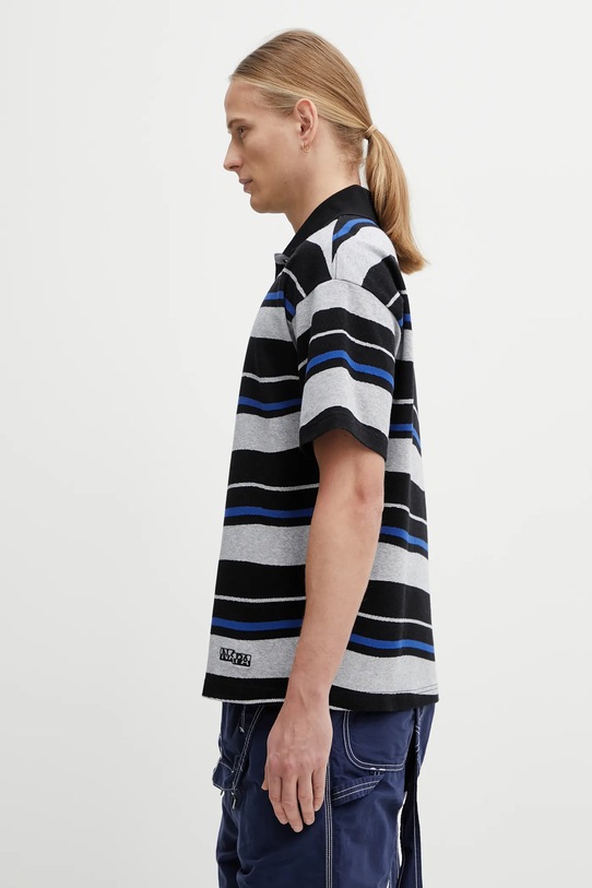 Napapijri polo bawełniane Napapijri x Martine Rose NP0A4HG9L671 czarny SS26