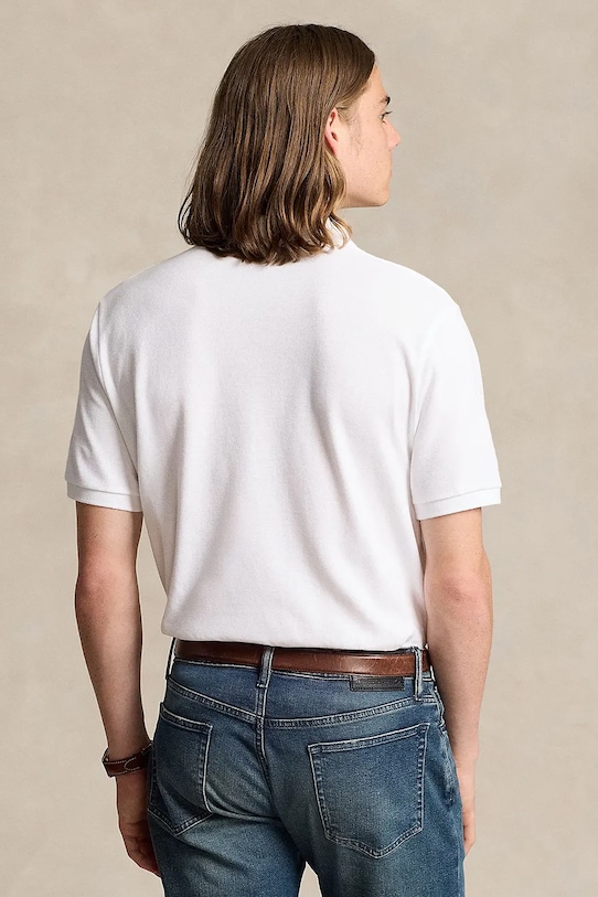 Polo Ralph Lauren polo bawełniane BASIC MESH 710666997001 biały SS26