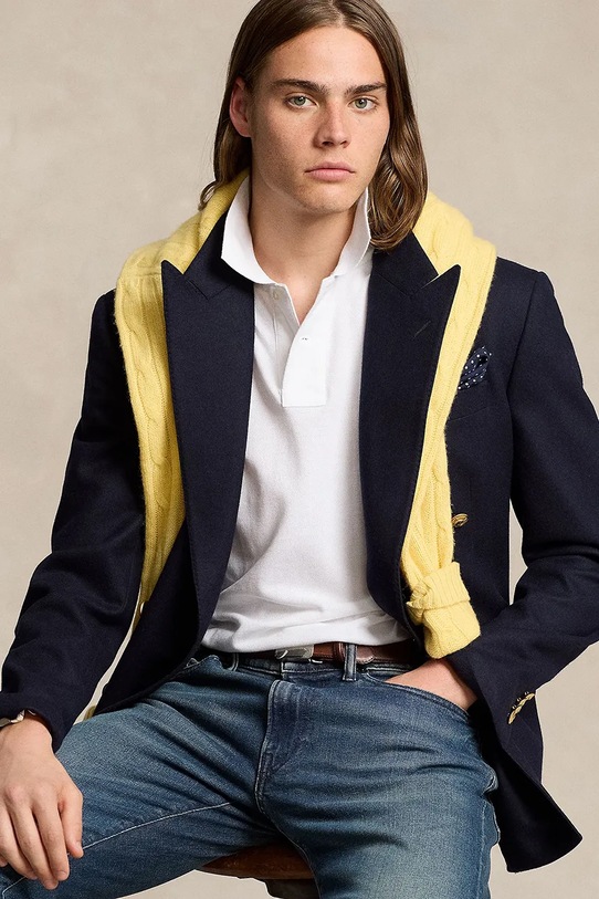 Polo Ralph Lauren polo bawełniane BASIC MESH 710666997001 biały