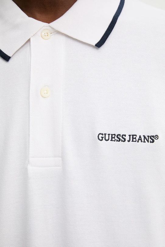Хлопковое поло Guess Jeans M6RP24.KCJV1 белый