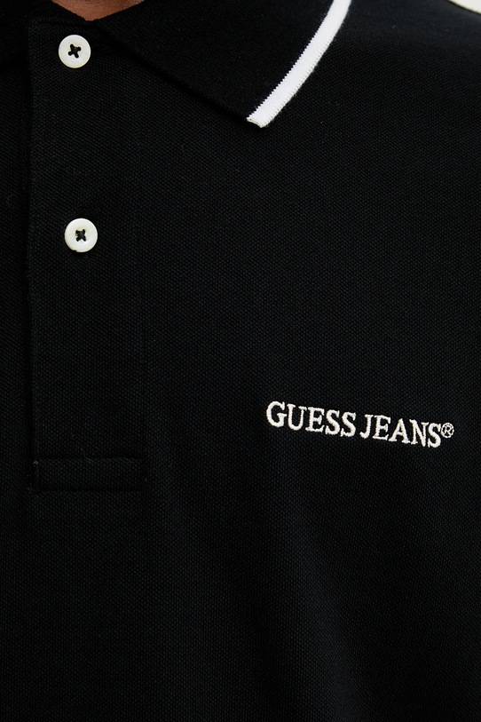 Guess Jeans polo bawełniane czarny M6RP24.KCJV1