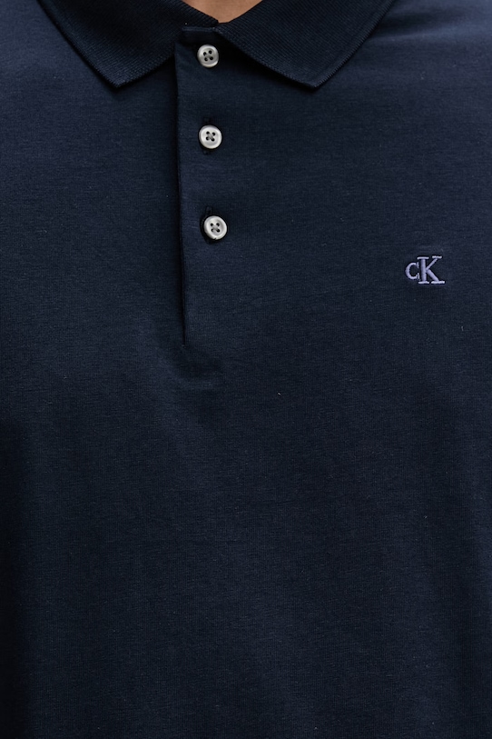 Calvin Klein póló férfi pamuttal LV04LF200G sötétkék