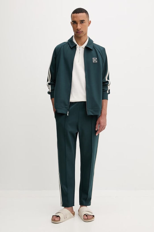 Calvin Klein Πόλο ανδρικό βαμβακερό LV04LF214G μπεζ SS26