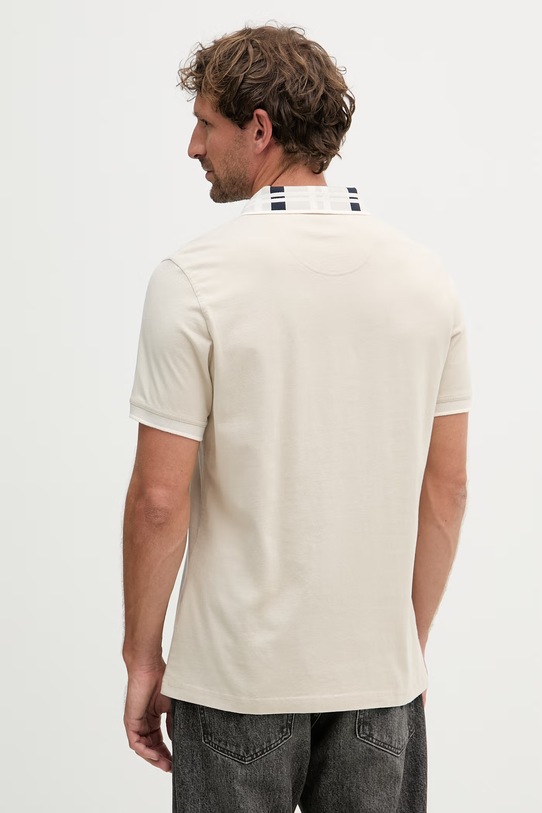 Odzież Barbour polo męskie bawełniane Callington MML1536 beżowy