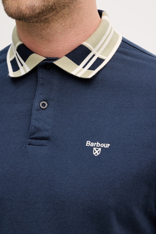 Barbour polo męskie bawełniane Callington MML1536 granatowy