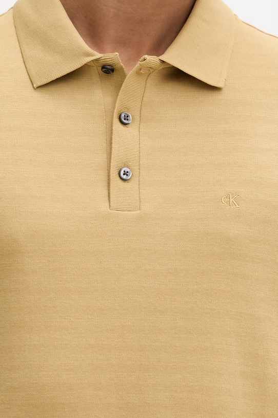Calvin Klein polo męskie z bawełny LV04LF206G żółty