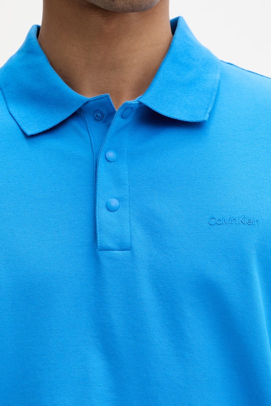 Calvin Klein Póló férfi pamuttal kék LV04LF208G