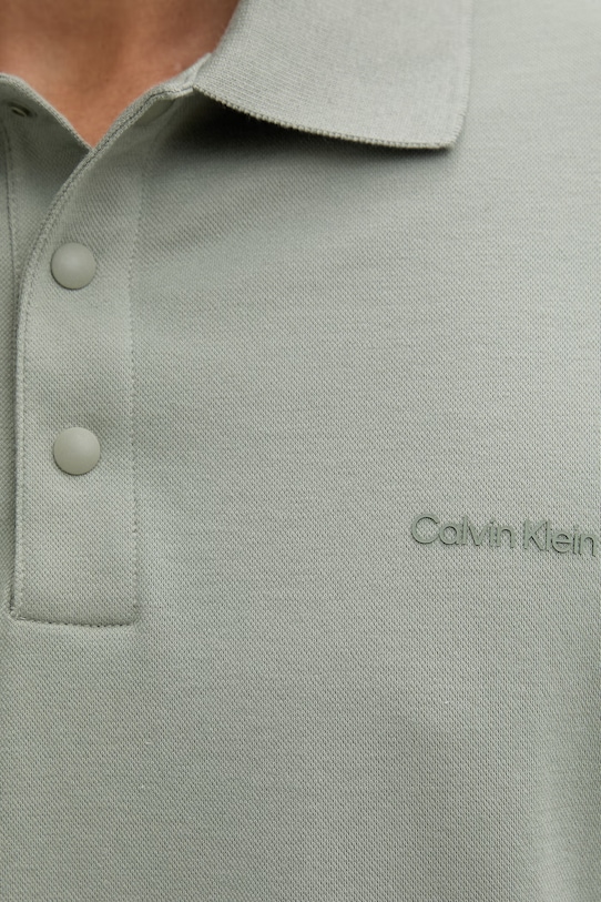 Calvin Klein polo za muškarce s pamukom LV04LF208G zelena