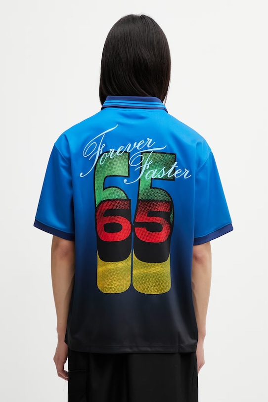 Oblečení Puma x Ahluwalia polo pánské 635234 modrá