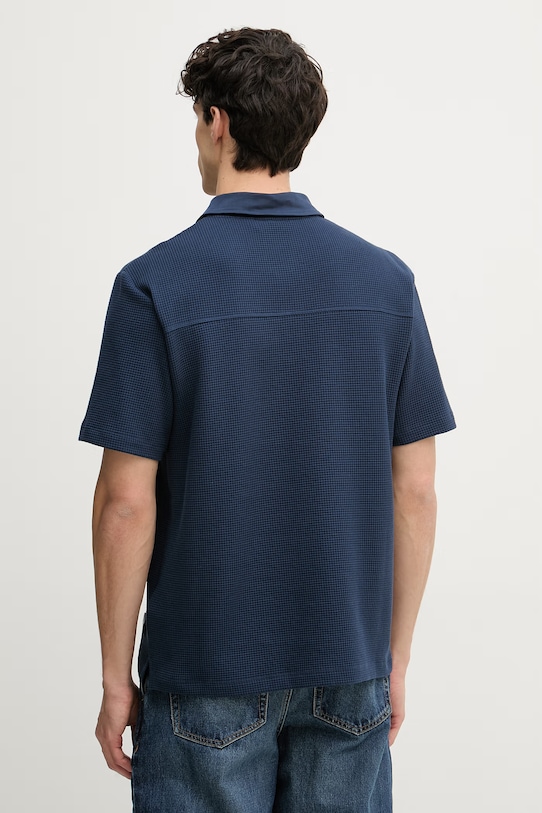 Odzież Trussardi polo męskie z bawełną G5058000102N granatowy