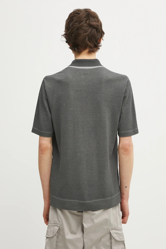 Odzież C.P. Company polo bawełniane 20CMKN204A110646S szary