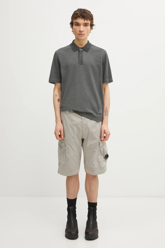 C.P. Company polo bawełniane 20CMKN204A110646S szary