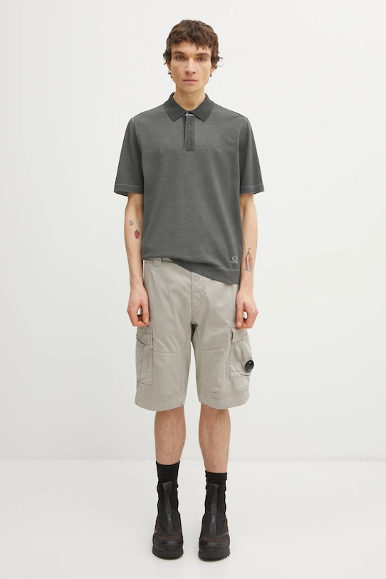 C.P. Company polo bawełniane 20CMKN204A110646S szary