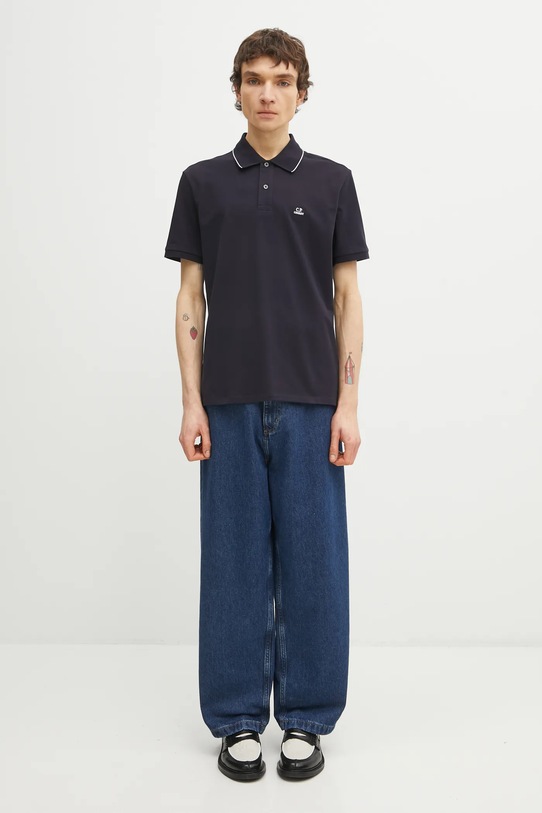 Πόλο C.P. Company RCCMPL722A005263W σκούρο μπλε