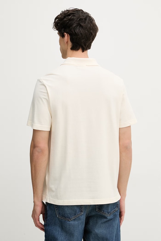 Odzież Calvin Klein Jeans polo męskie bawełniane LV04RF209G beżowy