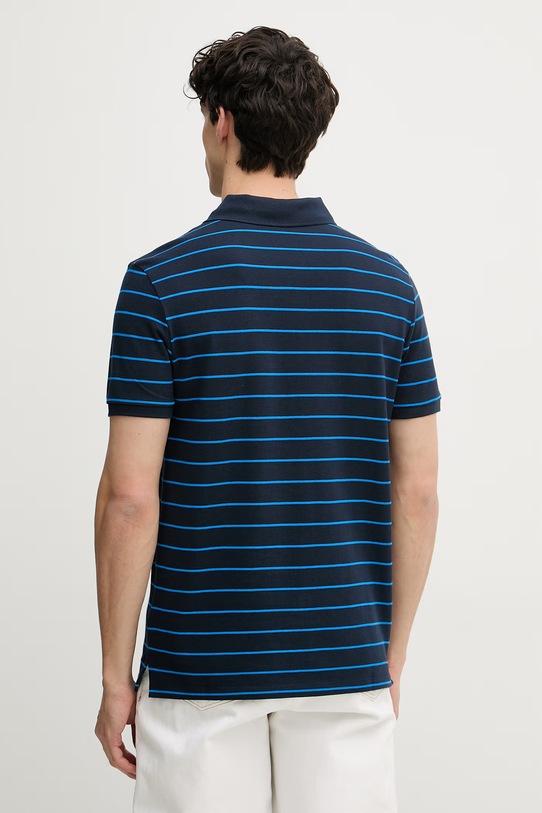 Odzież Calvin Klein Jeans polo męskie bawełniane LV04RF216G niebieski