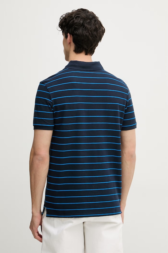 Odzież Calvin Klein Jeans polo męskie bawełniane LV04RF216G niebieski