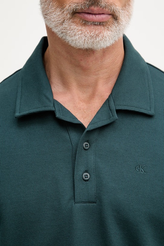 Calvin Klein Jeans πόλο Ανδρικό με βαμβάκι LV04RF205G πράσινο