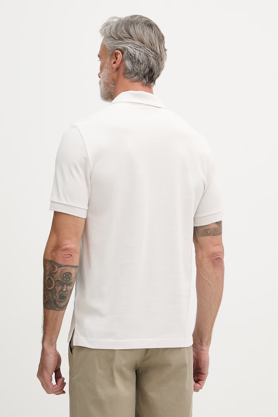 Oblečenie Calvin Klein Jeans polo tričko pánske bavlnené LV04RF215G béžová