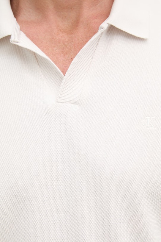 Calvin Klein Jeans polo tričko pánske bavlnené LV04RF215G béžová