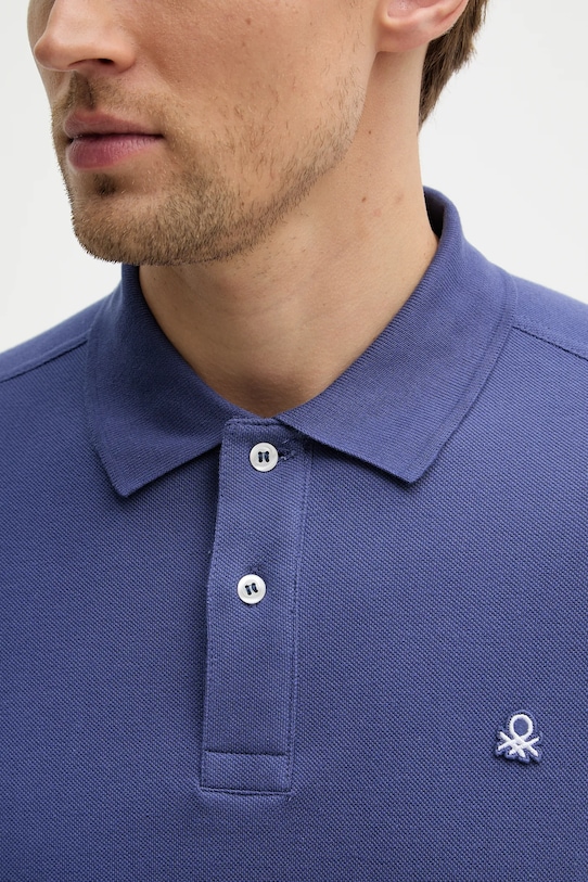 United Colors of Benetton polo bawełniane 3089J3179. granatowy