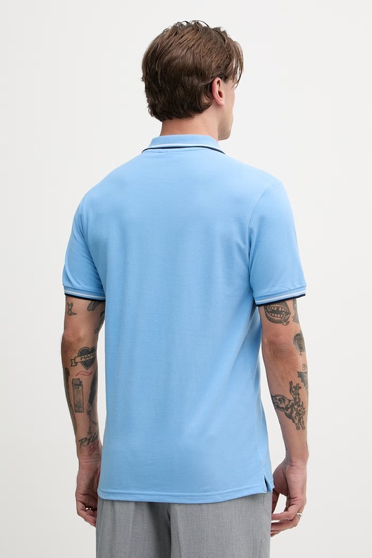 Odzież Lindbergh polo bawełniane 30.404010 niebieski