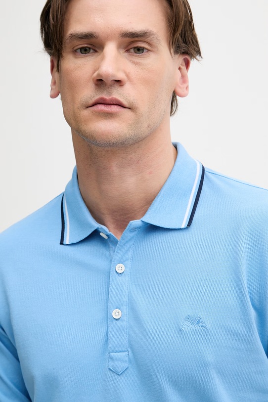 Lindbergh polo bawełniane niebieski 30.404010