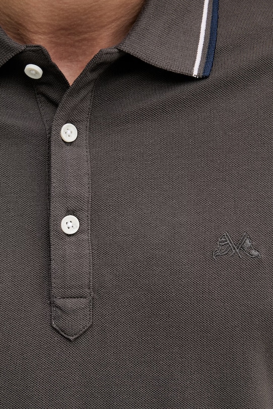 Lindbergh polo bawełniane szary 30.404010