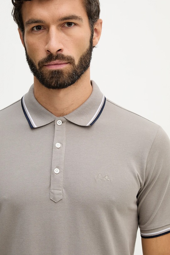 Lindbergh polo bawełniane szary 30.404010