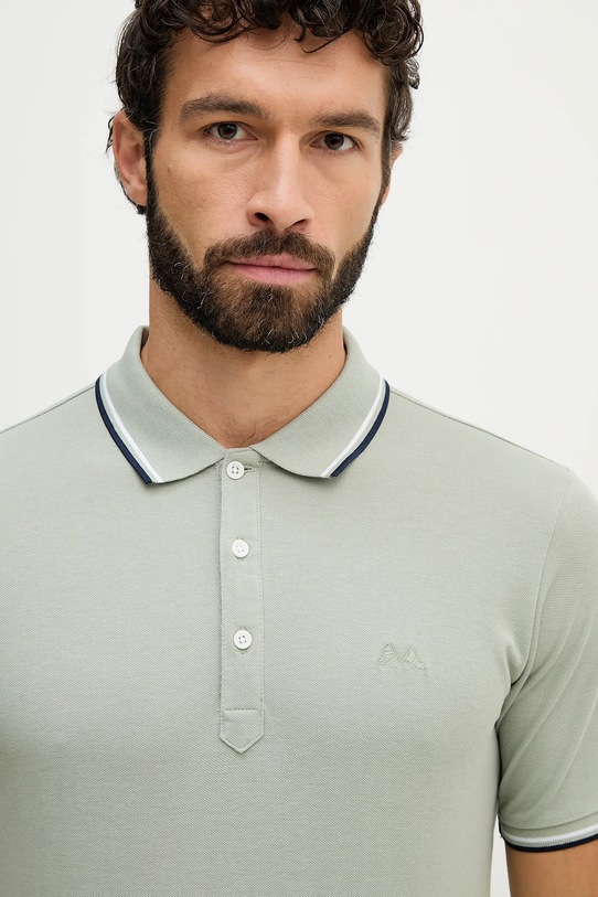 Lindbergh polo bawełniane zielony 30.404010