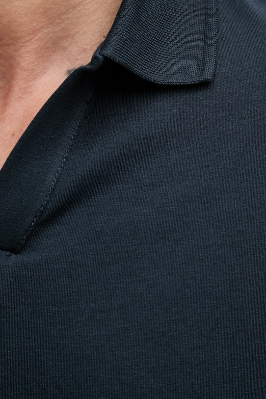 Lindbergh polo męskie bawełniane z elastanem 30.404036A granatowy