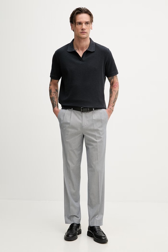 Lindbergh polo męskie bawełniane 30.404267 granatowy SS26