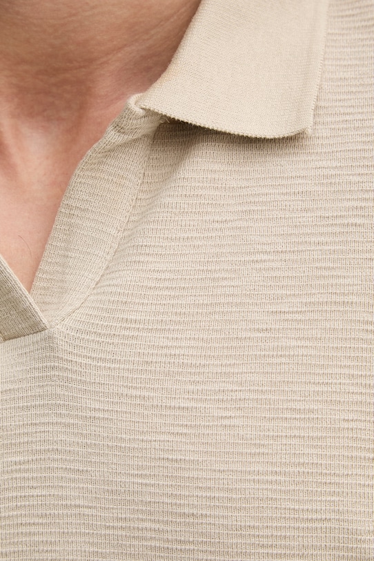 Lindbergh polo męskie bawełniane 30.404267 beżowy