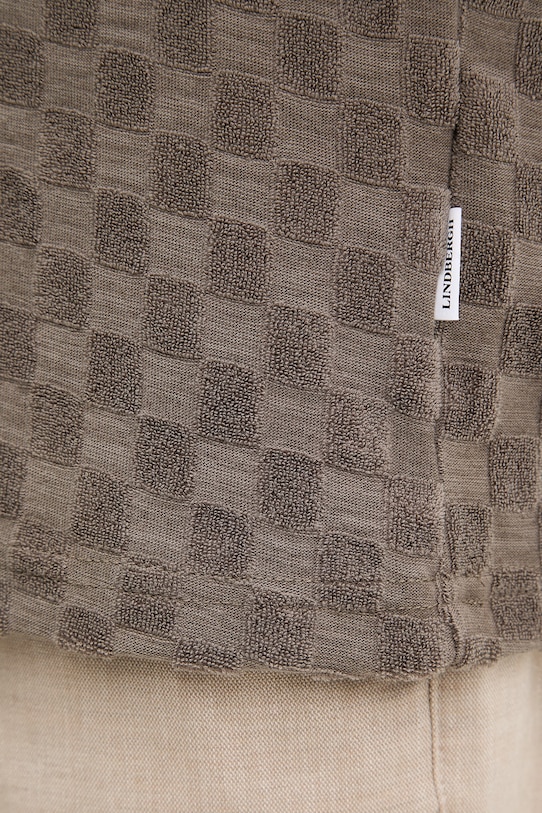 Lindbergh polo męskie z bawełną 30.404583 brązowy