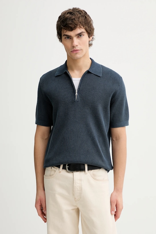 Marc O'Polo polo bawełna granatowy 5000008077