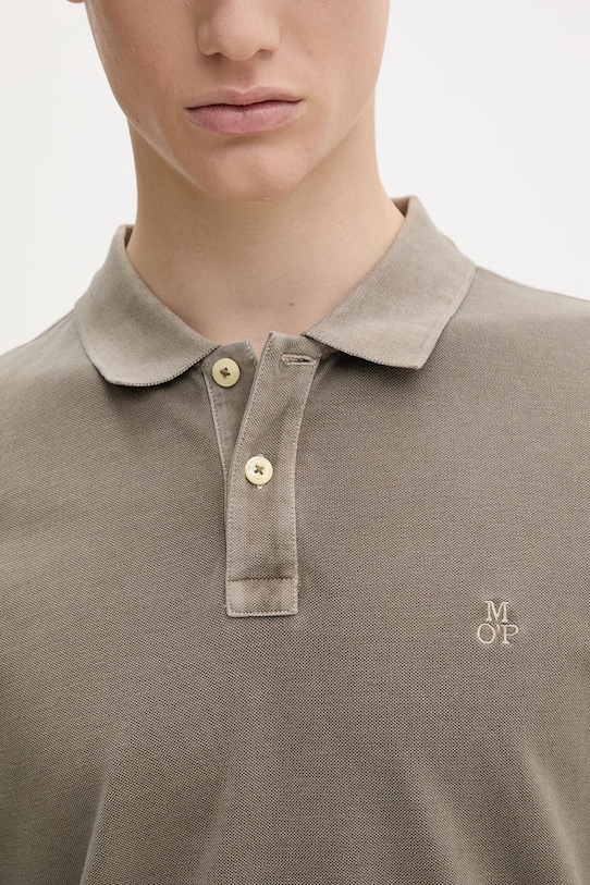 Marc O'Polo поло для мужчин из хлопка 5000012660 зелёный