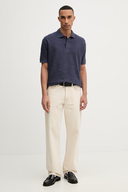 Marc O'Polo polo męskie 5000012667 granatowy SS26