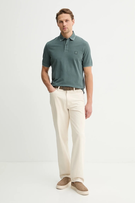 Marc O'Polo polo bawełniane 5000012668 zielony SS26