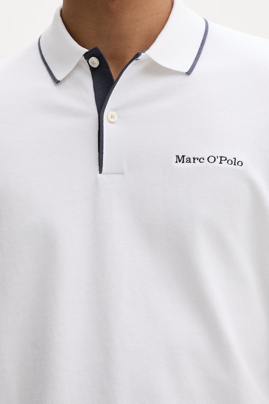 Marc O'Polo polo męskie bawełniane 5000012673 biały