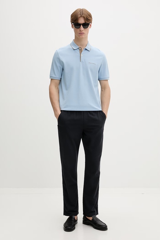 Marc O'Polo polo tričko pánske bavlnené 5000012673 modrá SS26