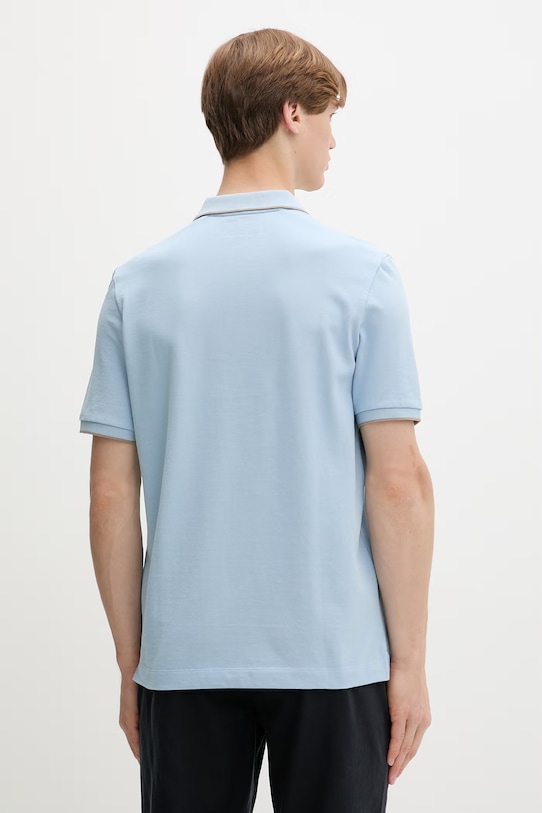 Oblečenie Marc O'Polo polo tričko pánske bavlnené 5000012673 modrá