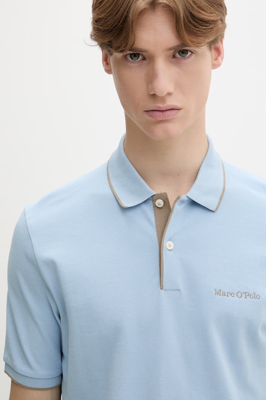 Marc O'Polo polo tričko pánske bavlnené modrá 5000012673
