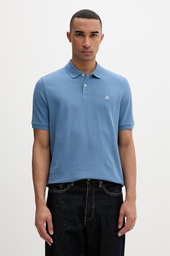 Marc O'Polo поло мужское хлопковое голубой 5000012674