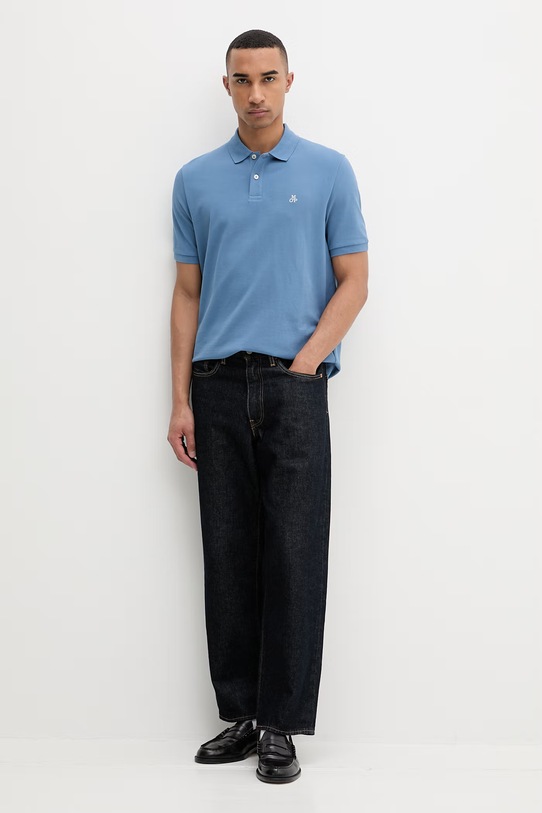 Marc O'Polo поло мужское хлопковое 5000012674 голубой SS26