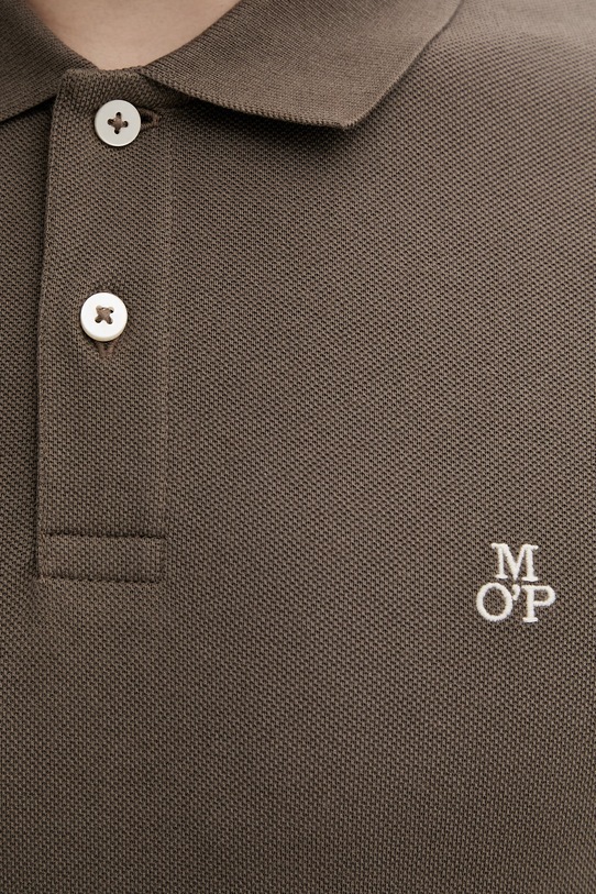 Marc O'Polo polo męskie bawełniane 5000012674 brązowy