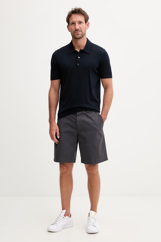 Fusalp polo swetrowe męskie z wiskozą HENRYO H2118 granatowy SS26