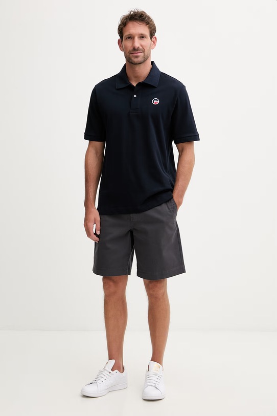 Fusalp polo męskie bawełniane GERLO J2117 granatowy SS26